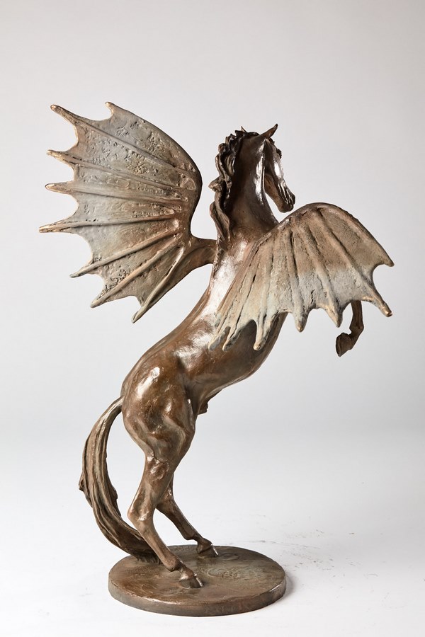 Kasper sculpteur _Hommage à Léonard Da Vinci_ bronze