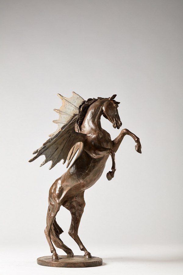 Kasper-sculpteur-_Hommage-à-Léonard-de-Vinci_-bronze