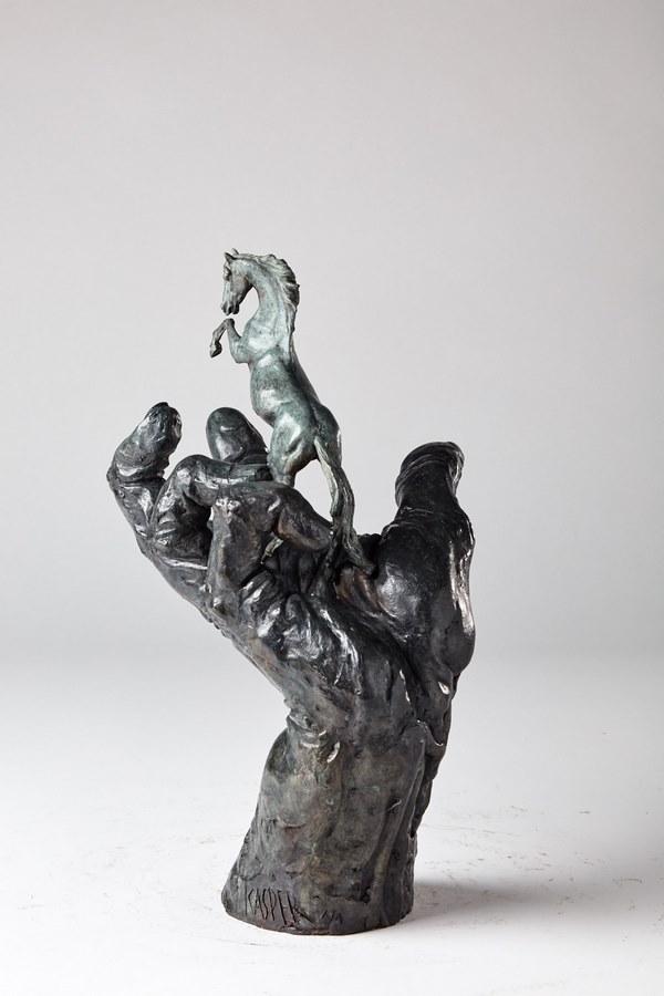 Kasper sculpteur _La main du créateur_ bronze