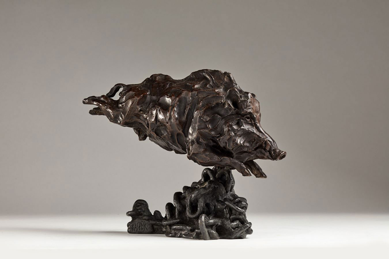 Kasper-sculpteur-_Solitaire_-bronze