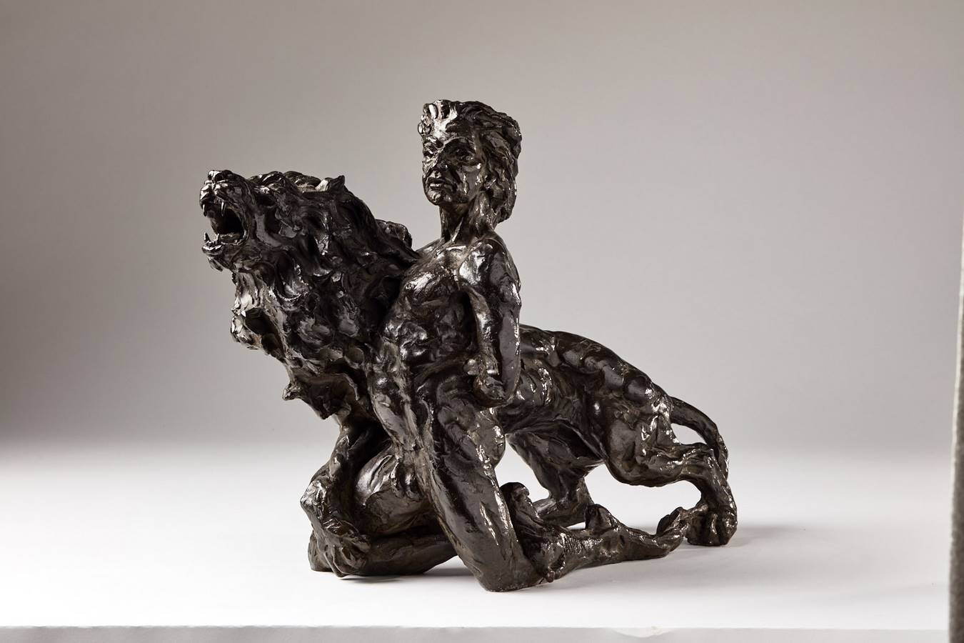 Kasper sculpteur _l'Enfant sauvage_ bronze